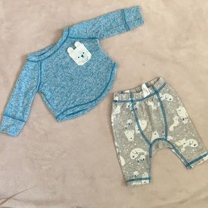Blue animal matching set